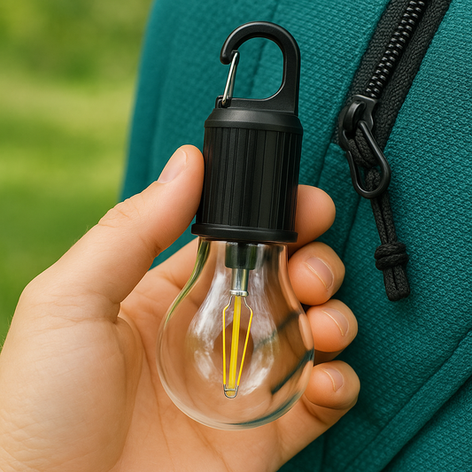 Decorative Hanging Bulb with 3 Modes Tent Lamp for Camping Pac of 2